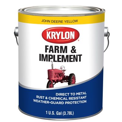 Krylon Farm/Implement Paints; John Deere Yellow; 128 oz.; Gallon
