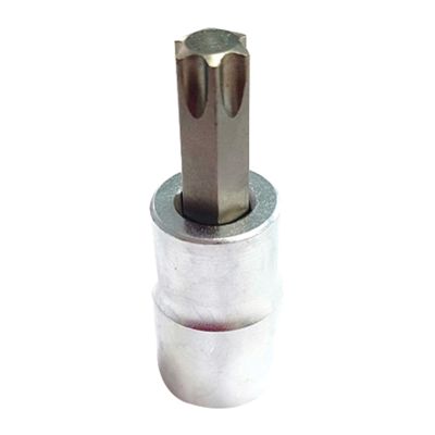 VIM Tools T45 Torx Bit, Satin Chrome 3/8 Square Drive Bit Holder