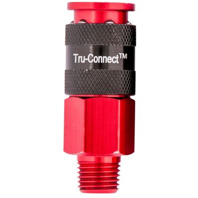 1/4" Red Female Coupler