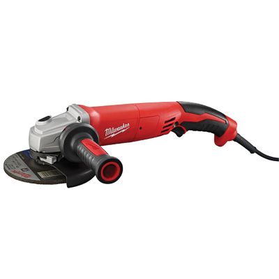 Milwaukee 13-Amp 5 in. Small Angle Grinder Trigger Grip, Lock-On