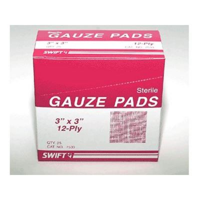 Gauze Pad 3" x 3" (Pack of 25)