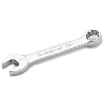 Stubby Chrome Combination Wrench, 11mm, with 12 Point Box End, Fully Polished, 4" Long