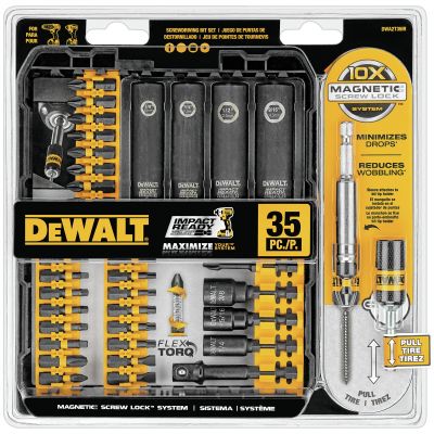 DeWalt 35-Piece Impact Ready 1/4 in. Hex Shank Size Screwdriver Bit Set