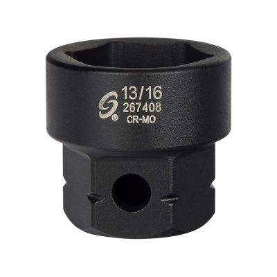 Sunex Tools 1/2 in. Drive 6-Point Low Profile Impact Socket w/ Hex Shank, 13/16 in.
