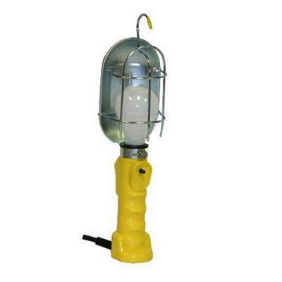 BAYSL-425A image(0) - Trouble Light 25' 16/3 Metal Cage w/outlet