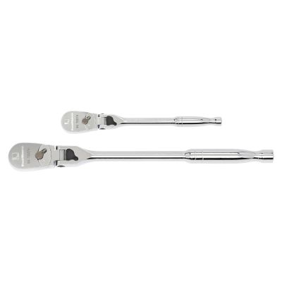 KDT81274 image(0) - 2-pc 1/4 3/8 Full Polish Locking Flex Head Ratchet