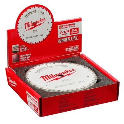 MLW48-41-0720 image(0) - 7-1/4" 24T Framing Circular Saw Blades Bulk 10