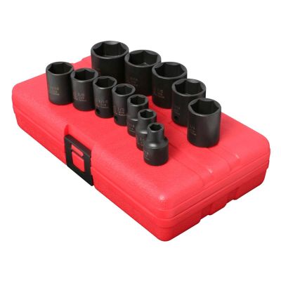 SUN3360 image(0) - SOCKET SET IMPACT 3/8IN. DRIVE 12 PC STD SAE