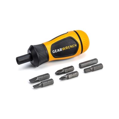 KDT80061R image(0) - GW STUBBY 6IN1 RATCHET MULTIBIT DRIVER