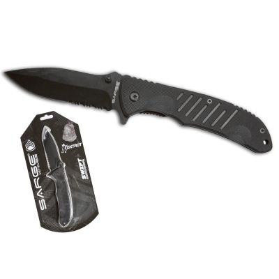 SARSK-811C image(0) - Foxtrot Swift Assisted Opening Knife, Black