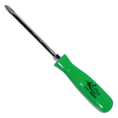 KTI19924 image(0) - No. 2 x 4 in. Phillips Screwdriver with Green Squa