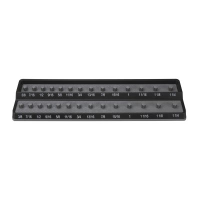 1/2 in. Fractional SAE Peg Socket Holder, Gray