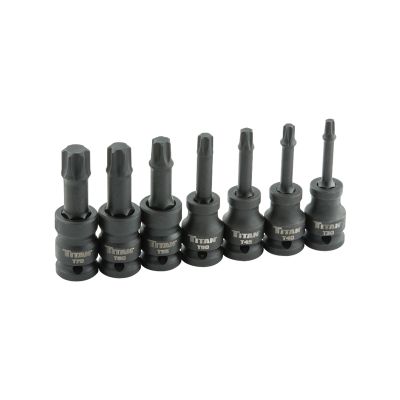 Titan 7-Piece 1/2 in. Drive Star Impact Bit Socket Set