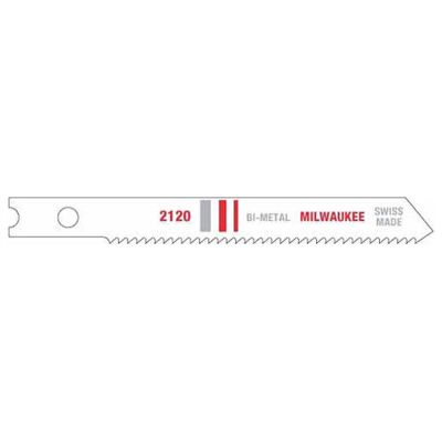 Milwaukee 2-3/4 in. Metal Cutting Jig Saw Blades, 18 TPI, Bi-Metal, U-Shank, 5-pk
