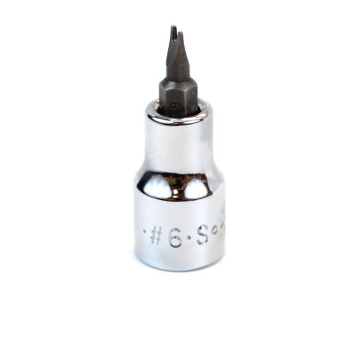 #6 3/8" Drive Spanner Chrome Bit Socket