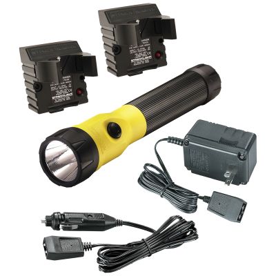 PolyStinger LED Flashlight 120V AC/DC Charger - Yellow