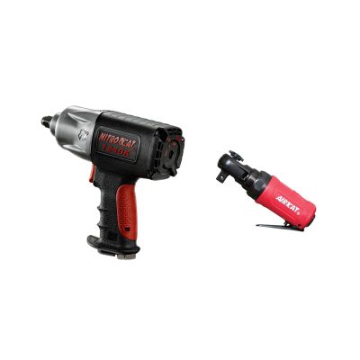 NitroCat 1/2 Drive Kevlar Composite Impact Wrench (ACA1250-K) with FREE 3/8 Mini Composite Palm Ratchet (ACA807)