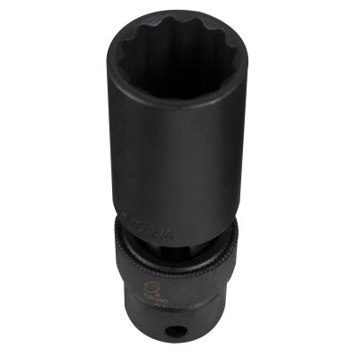 1/2" Drive 12 Point Deep Universal Impact Socket, 12mm