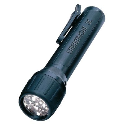 3C White LED ProPolymer Flashlight, Black