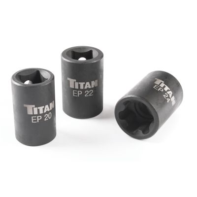 Titan 3-Piece External Torx Plus Socket Set