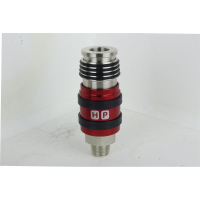 Pack of 5 Safety Exhaust Coupler, 3/8" Body, 3/8" MNPT