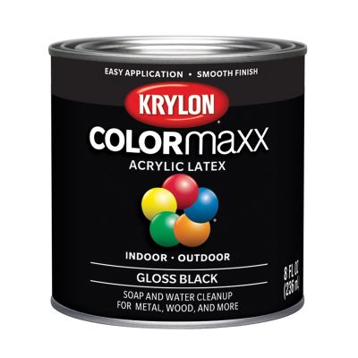 Krylon COLORmaxx Paint + Primer, Gloss Black