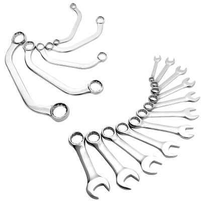STUBBY COMBINATION SAE WRENCH SET, 11 PC.