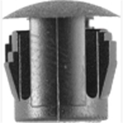 Flush Type Blk Nyl Locking Hole Plugs, Hole: 1/4", Head size: 5/16", Quantity: 100