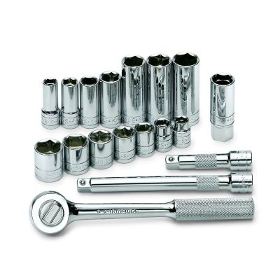 18 pc. 3/8" Drive 6-Point Std & Deep SAE Socket Set