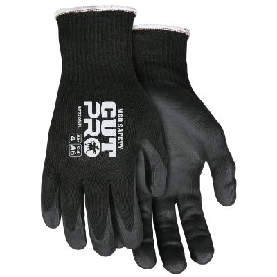 MCR Safety Cut Pro 10 Gauge HyperMax, Shell Cut and Puncture Resistant Work Gloves Nitrile Foam Coated Palm and Fingertips