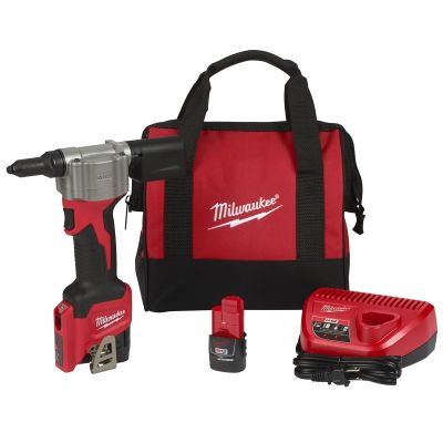 M12 CORDLESS RIVET TOOL (2) BATT KIT