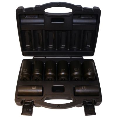 8 Piece 12 Point Axle Nut Socket Set