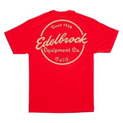 Edelbrock Since 1938 Red T-Shirt, XL