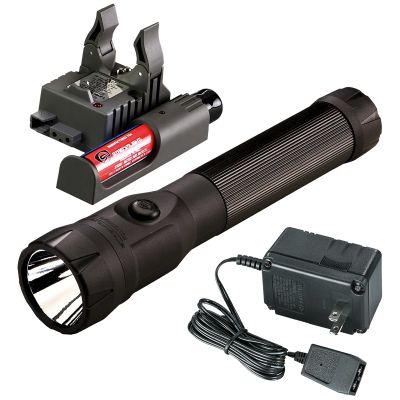 PolyStinger LED with 120V AC PiggyBack Holder - Black, dimensions 13 x 11.5 x 9, weight 17.3 lbs.