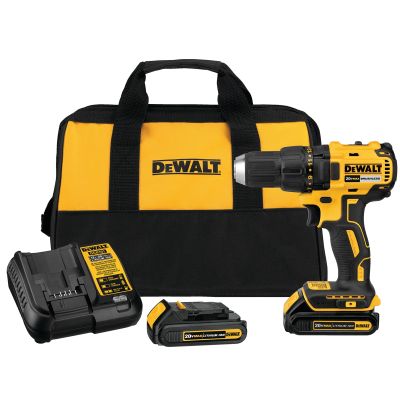 DeWalt 20V MAX Compact Brushless Drill / Driver w/ (2) Batteries Kit