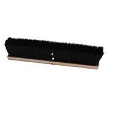 Indoor Push Broom Head Only, 24 in. Wide Wood Block, with 3 in. Horsehair Bristles