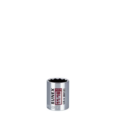 Sunex Tools 11/16 in. Chrome Socket 12-Point