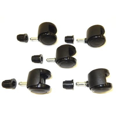 Casters, Industrial-Base Hard Floor (Set of 5)