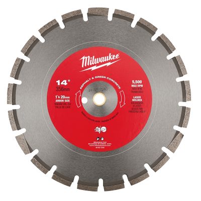 14" Asphalt & Green Concrete Segmented