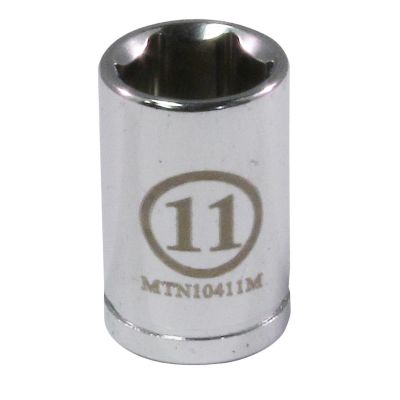 MTN10411M image(0) - 1/4" DRIVE 11MM 6 POINT SOCKET