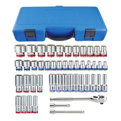 47 Piece Gripstrip 1/2" Drive Combination Socket Set