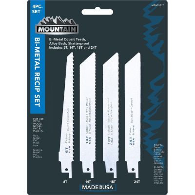 MTN55717 image(0) - 4 PC BI-METAL RECIPROCATING BLADE SET