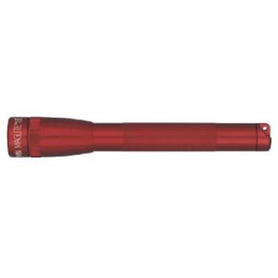 2AA LED Mini Mag w/holster-Red