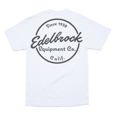 Edelbrock Since 1938 White T-Shirt, XL