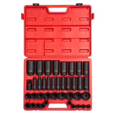 SUN2698 image(0) - 39PC 1/2"DR 12 POINT SAE MASTER IMPACT SOCKET SET