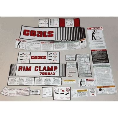 COATS 12 Pc. Decal Sticker Kit No. 7060