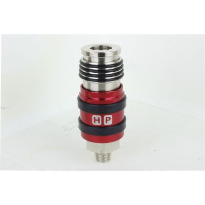 Pack of 5 Safety Exhaust Coupler, 3/8" Body, 1/4" MNPT