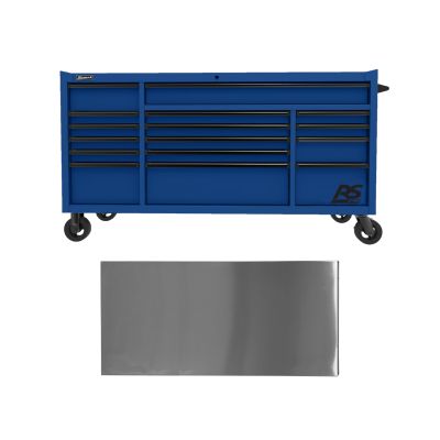 72" RSPro 12-Drawer Top Chest and 16-Drawer Roller Cabinet Combo. - Blue