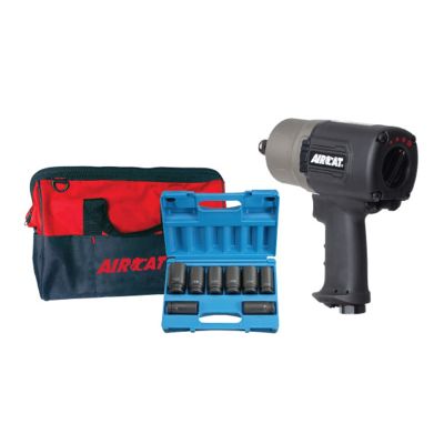AIRCAT 3/4 in. Compact Super Duty Impact Wrench Kit