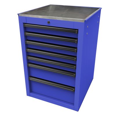 Homak Mfg. RS PRO 22 in. 7-Drawer Side Cabinet, Blue